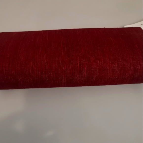 Silk Small clutch in Maroon & Ochre - Picture 1 of 7